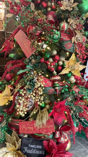 A Christmas tree featured in the lobby of Craig Bachman Imports. 😍 What do you think? 🎄🤩 @craigbachmanimports #christmastree #christmasdecor #christmasdecorating | The Wreath Shop