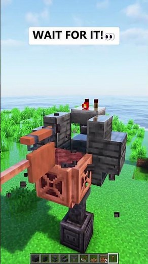 🔥How to make a working Turret in Minecraft! #shorts #minecraftshorts