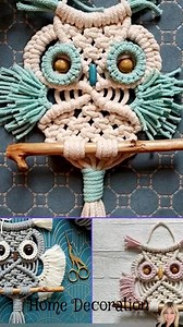 155K views · 1.8K reactions | Macrame Owl for the full tutorial https://fb.watch/zzF5i47Wic/? #videoviral @ | Home Decoration | Facebook