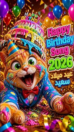 Happy Birthday Song 2026 🎂🎉 | Best Party Music 🐱 | عيد ميلاد سعيد – كل سنة وانت طيب