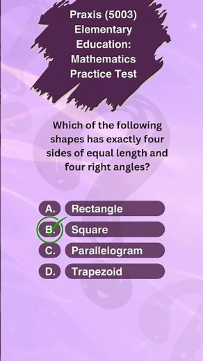 Praxis (5003) Elementary Education: Mathematics Practice Test