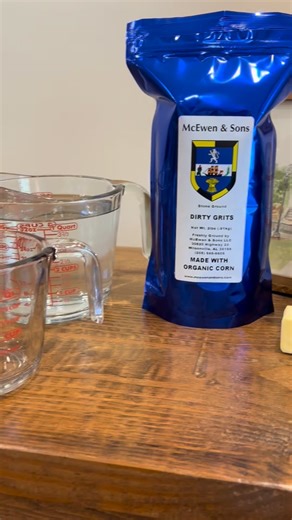 Putting a new spin on some old favorites, introducing “Dirty Grits”! We have been grinding organic corn into delicious, stone-ground grits for over 20 years. In all that time, we have always wondered what to do with the grits the mill produces when we switch from blue corn to yellow corn. We get a mix of blue and yellow grits that don’t really have a home, and we hated to see these delicious grits go unenjoyed by our customers! These “Dirty Grits” combine the deep, nutty flavor of our blue corn 