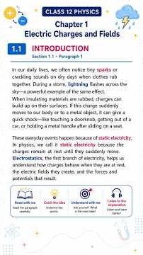 Class 12 Physics | Electric Charges and Fields | NCERT Listen & Learn