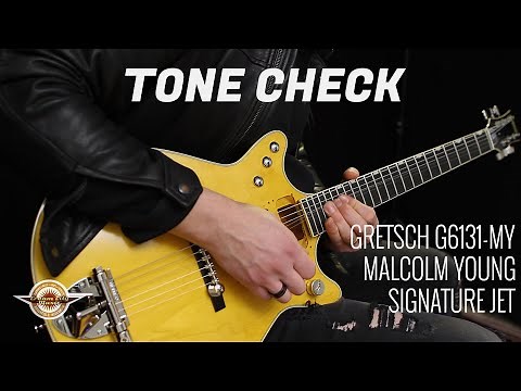TONE CHECK: Gretsch G6131-MY Malcolm Young Signature Jet Demo | No Talking