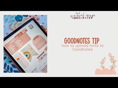 GOODNOTES TIP // how to install fonts to Goodnotes
