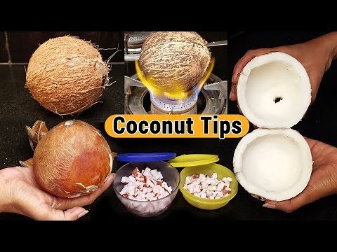 How to remove the coconut meat from the shell | How to Store coconut for a month