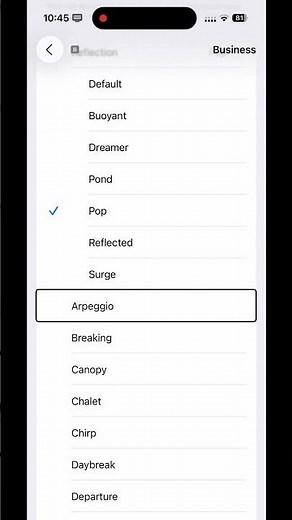 Reflection Pop, iOS 26 new iPhone ringtone
