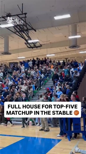 Full house for No. 3 Creighton Prep and No. 4 Millard North tonight. 😮‍💨 #nebpreps | nebpreps