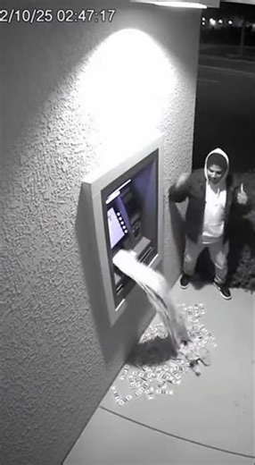 ATM EXPLODES Cash Everywhere!