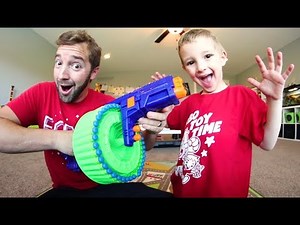 Father & Son Get 40 DART "NERF" BLASTER! / SO Many Darts!