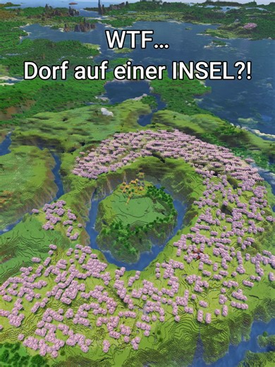 Dorf auf einer Insel in Minecraft entdeckten