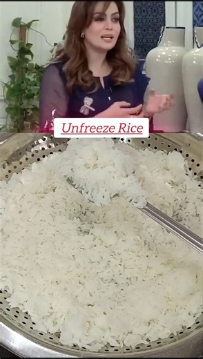 🍚 Best Way to Unfreeze Rice in Minutes! 😍 Perfect Soft Rice Hack #shorts