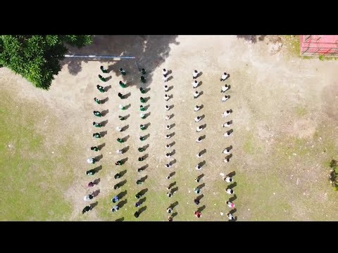 Little Kids, BIG Discipline! Primary School Drill (Stunning Drone View)