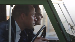 Kate Middleton and Prince William Roll Up to Drive-In Movie in Prince Philip's Vintage Land Rover