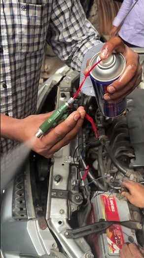 How to test Fuel Injector by WD40 ? #fuelinjectors #wd40 #fuelinjectortesting #rxmechanic #fypシ゚