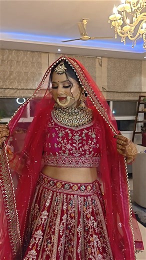 Blushing bride vibes 💖💄 #makeup #bridelmakup #viral #shorts #reels #ranjheyave #love #wedding