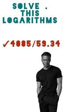 Easiest trick to solve logarithm in #maths