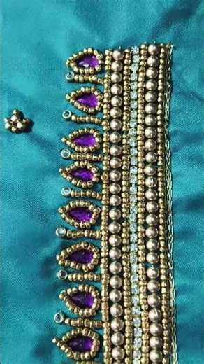 Simple & Elegant Hand Embroidery Blouse Design #shorts