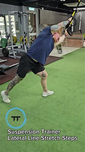Suspension Trainer Lateral Line Stretch Steps