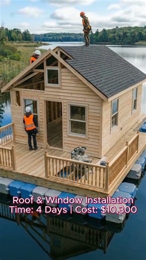 🤩Amazing Floating House 💐🦺Construction Timelapse #shortvideo #short #viral #trendingshorts