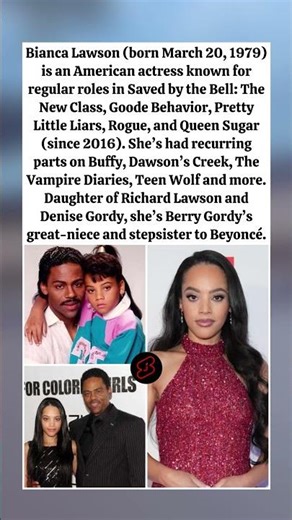 Celebrating Bianca Lawson: Timeless talent, legacy, and grace. #biancalawson
