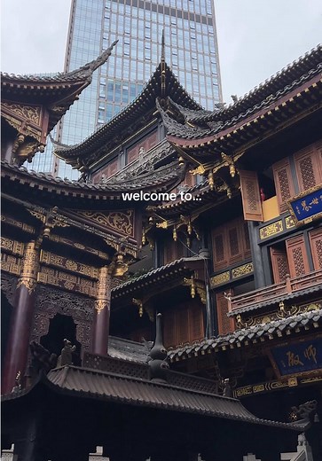 Luohan Temple amid Chongqing skyscrapers: must-see site