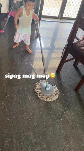 my 2 yr old boy sipag mag mop😅 | Ruby Lyn