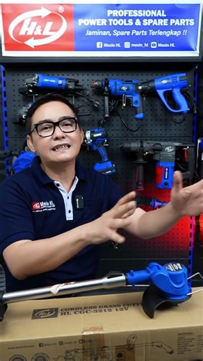 Mesin Potong Rumput Baterai 18V HL CGC 3512 #shorts #gardening #potongrumput