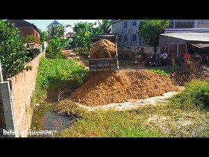 A New Project to clean up a 12 By 19 meter pond using the best technology By Dum Truck 5T & Dozer.