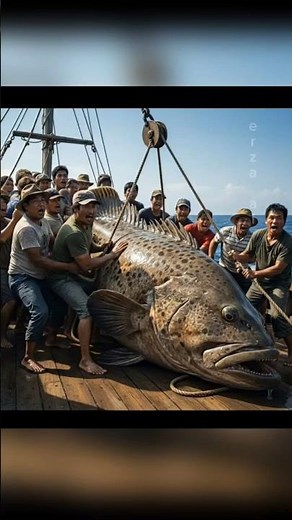 Fishermen Struggle With a Giant Grouper Bigger Than a Man! 🐟😱