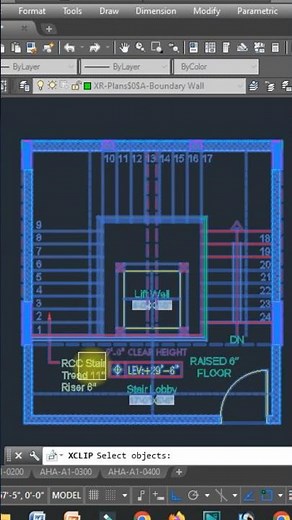 how to use Xclip in Autocad #architecture #autocad #xclipcommandinautocad