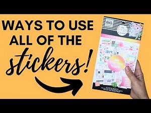 How to use ALL the Stickers - Happy Planner "Choose Happy" Sticker Book - Planning on a budget