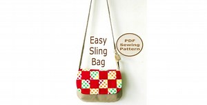 Easy Beginner Sling Bag sewing pattern - Sew Modern Bags