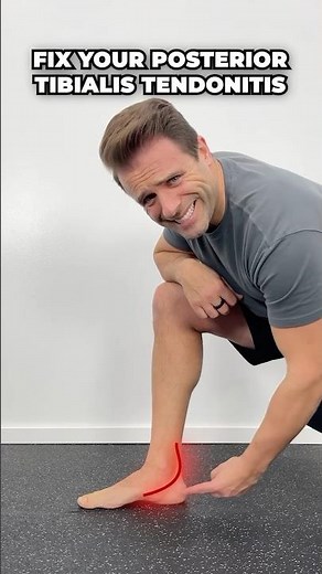 Fix Posterior Tibialis Ankle Pain At Home! [Exercises For Tibialis Tendonitis]