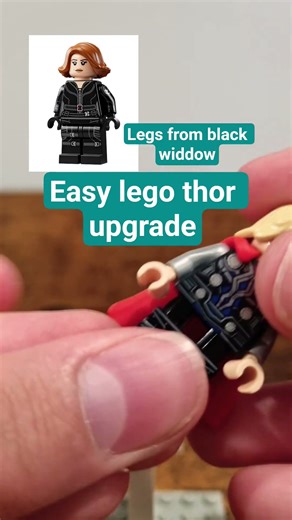 easy lego thor mod #marvel #avengers #mcu #lego #legominifigures #thor