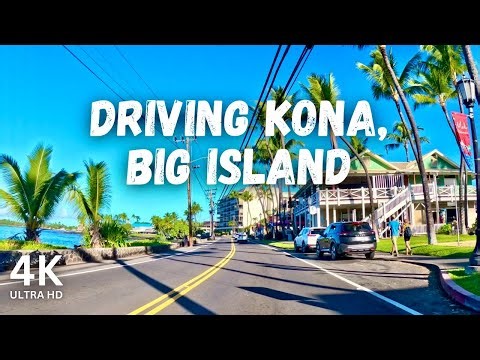 [4K] Driving through Vibrant KONA, Big Island, Hawaii | Experience Small Town Charm