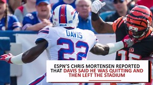 Bills' Vontae Davis reportedly retires at halftime vs. Chargers