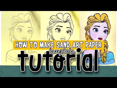 TUTORIAL | HOW TO MAKE A SAND ART PAPER TEMPLATE USING A CUTTER