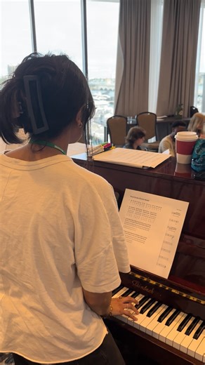 vidita kanniks on Instagram: "Totally electric energy in this room ✨ ft. the fabulous 2026 @youngarts winners with distinction in voice. Got to lead an improv workshop yesterday alongside @katebakerjazz and @india_carney exploring Dorian mode through jazz language and sargam exercises (the building blocks from Carnatic pedagogy) for an interdisciplinary/peer-learning experience. I'm completely floored by the enthusiasm and talent in these singers, the future of music is so bright ♥️🥹 #Do