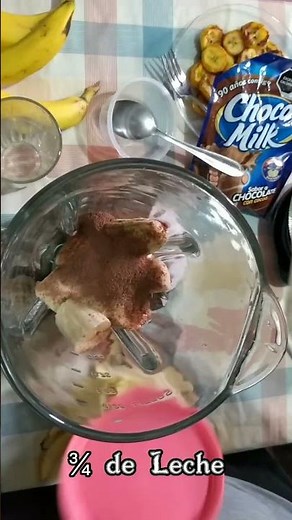 Prepará Esta Malteada De Plátano con Chocomilk Saludable 🥰✨ #recetas #Malteadas #saludable