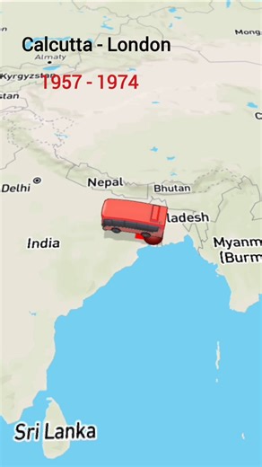 Calcutta to London Bus (1957 - 1974) #london #travel