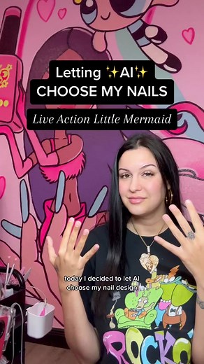 Little Mermaid Aquarium Nails - Halle Bailey Nail Art Inspiration