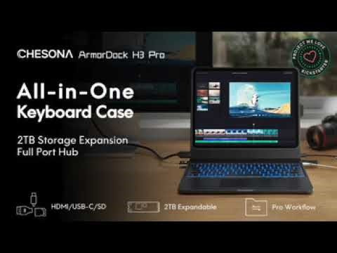Chesona H3 Pro: 6-in-1 SSD Docking Keyboard Case for iPad