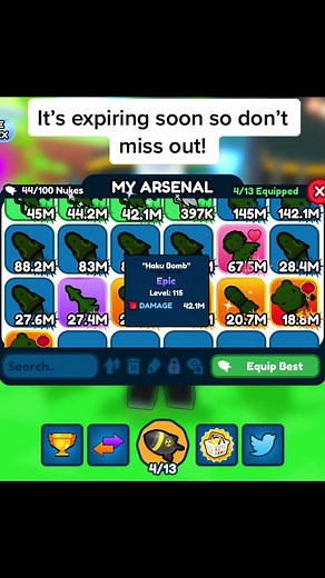 Game: Nuke Simulator | Tiktok this video is showing off our game with a code that helps players. (No guidelines were broken) #roblox #robloxgames #robloxgamestoplay #robloxtiktok #robloxfyp #robloxsimulator