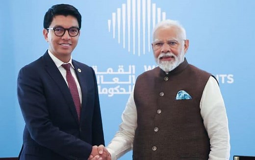 Prime Minister Modi holds talks with President of Republic of Madagascar