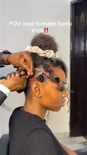 How to make Bantu Knot neatly
