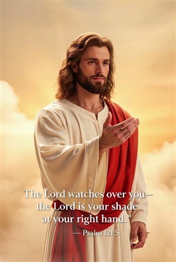 The Lord watches over you—the Lord is your shade at your right hand— Psalm 121:5