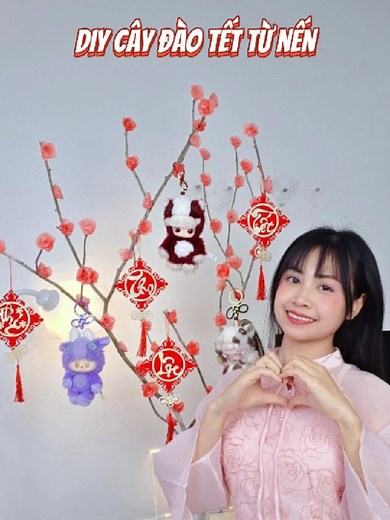 DIY Hoa Đào Đón Tết Nguyên Đán
