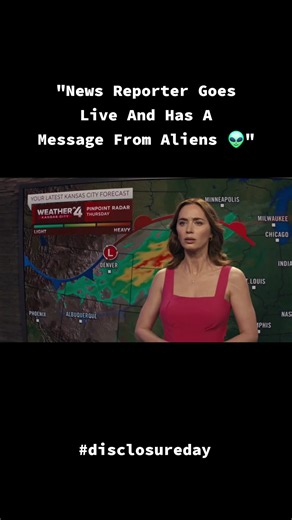 News Reporter Goes Live: Message From Aliens? (Short Clip)