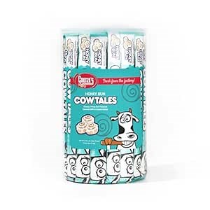 Goetze's Candy Honey Bun Cow Tales - 2.25 Pound Canister (36 Ounces) - Fresh from the Factory